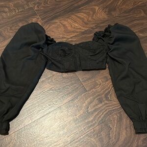 Off the shoulder crop top